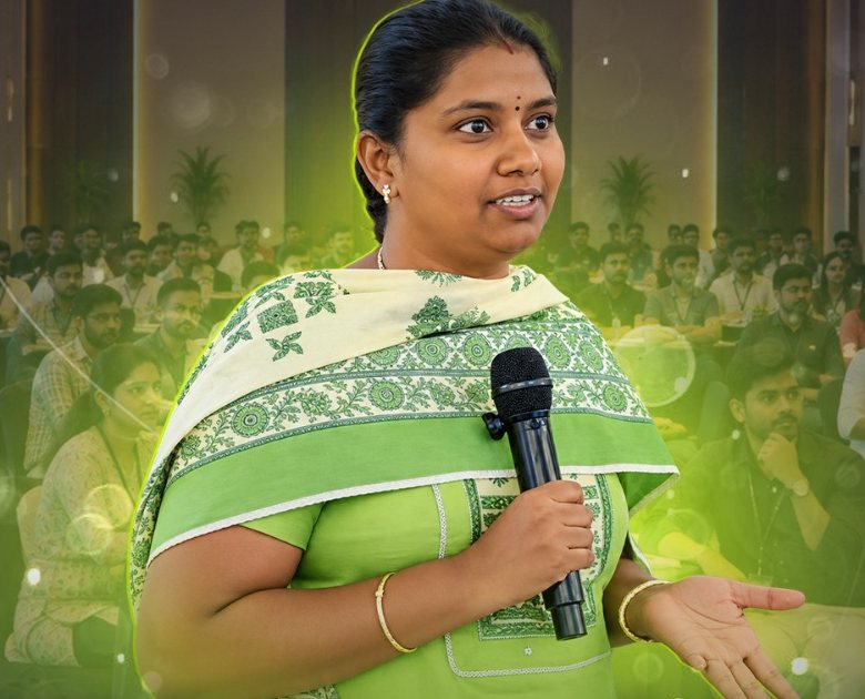 Founder on stage