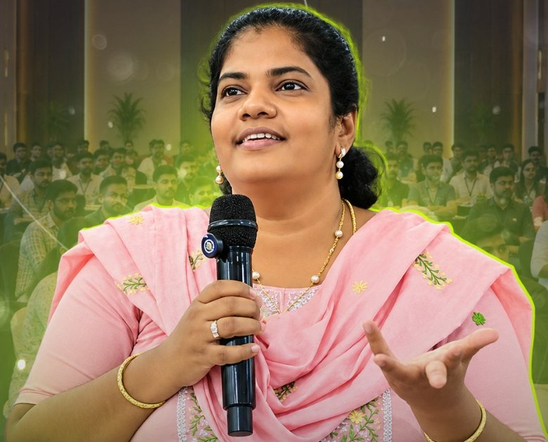 Founder on stage